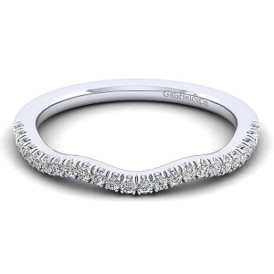 Gabriel 14 Karat White Gold Matching Wedding Band WB12663O3W44JJ