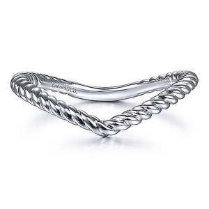 Gabriel 14 Karat White Gold Matching Wedding Band WB15401R4W4JJJ