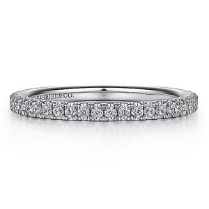 Gabriel 14 Karat White Gold Matching Wedding Band WB15541R4W44JJ