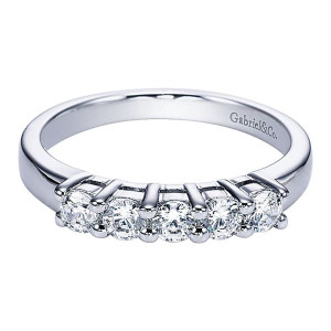 Gabriel 14 Karat Straight Matching Wedding Band WB3713W44JJ