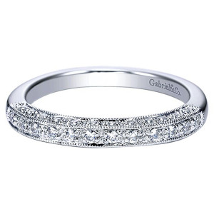 Gabriel 14 Karat Straight Matching Wedding Band WB3877W44JJ