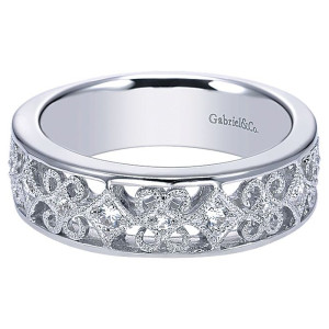 Gabriel 14 Karat Matching Straight Wedding Band WB4171W44JJ