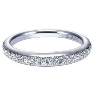 Gabriel 14 Karat Straight Matching Wedding Band WB4229W44JJ