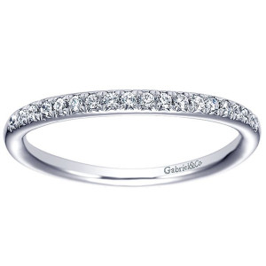 Gabriel 14 Karat Matching Straight Wedding Band WB4256W44JJ