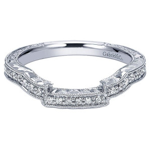 Gabriel 14 Karat Curved Matching Wedding Band WB5754W44JJ