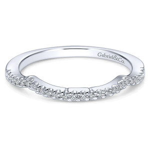 Gabriel 14 Karat Curved Matching Wedding Band WB6022W44JJ