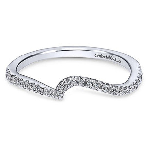 Gabriel 14 Karat Curved Matching Wedding Band WB6974W44JJ