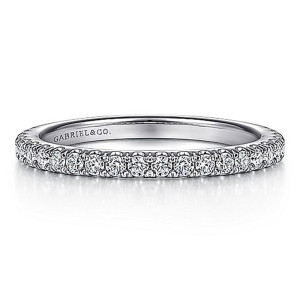 Gabriel 14 Karat White Gold Matching Wedding Band WB7259P4W44JJ