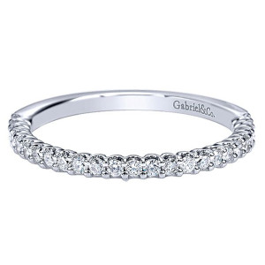 Gabriel 14 Karat Straight Matching Wedding Band WB7491W44JJ