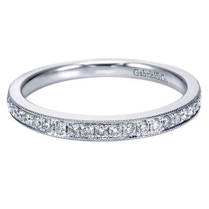 Gabriel 14 Karat Straight Matching Wedding Band WB7503W44JJ