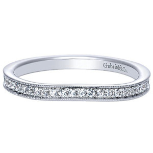 Gabriel 14 Karat Curved Matching Wedding Band WB7812W44JJ