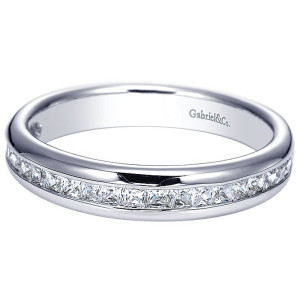 Gabriel 14 Karat Straight Matching Wedding Band WB7895W44JJ