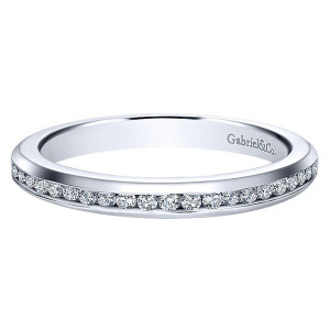 Gabriel 14 Karat Straight Matching Wedding Band WB8295W44JJ