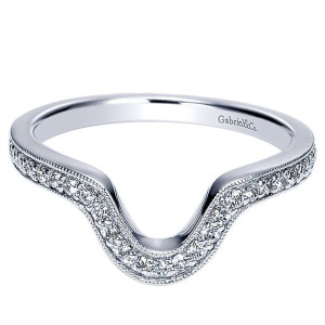 Gabriel 14 Karat Curved Matching Wedding Band WB8908W44JJ