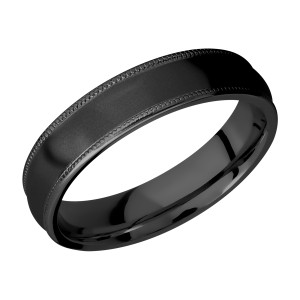 Lashbrook Z5DMIL Zirconium Wedding Ring or Band