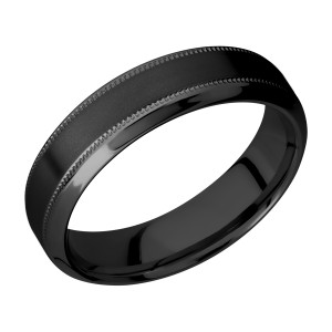 Lashbrook Z6HB2UMIL Zirconium Wedding Ring or Band
