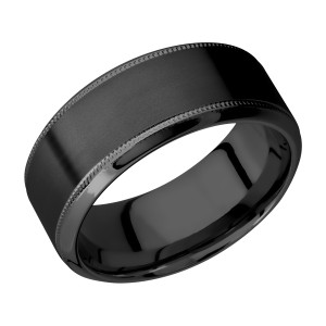 Lashbrook Z9HB2UMIL Zirconium Wedding Ring or Band