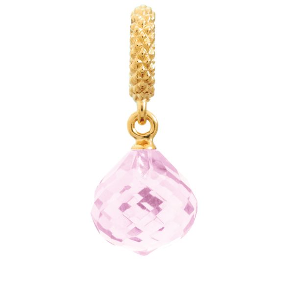 JLo Collection Endless Jewelry Mysterious Drop Gold Plated Rose Crystal Charm 1801 4 TQ Diamonds