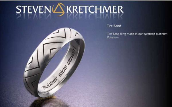 Kretchmer Platinum Tire Band | TQ Diamonds