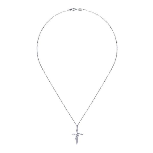 Gabriel Fashion Silver Faith Cross Necklace NK3283SV5JJ | TQ Diamonds Gabriel Fashion Silver Faith Cross Necklace NK3283SV5JJ | TQ Diamonds