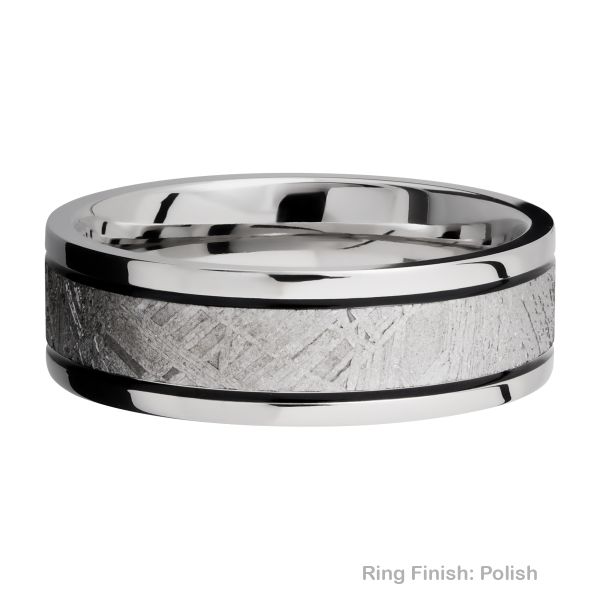 Lashbrook CC7.5F14/METEORITE/MGA Meteorite Wedding Ring or Band