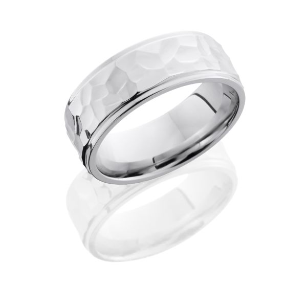 Lashbrook CC8FGE ROCK POLISH-POLISH Cobalt Chrome Wedding Ring or