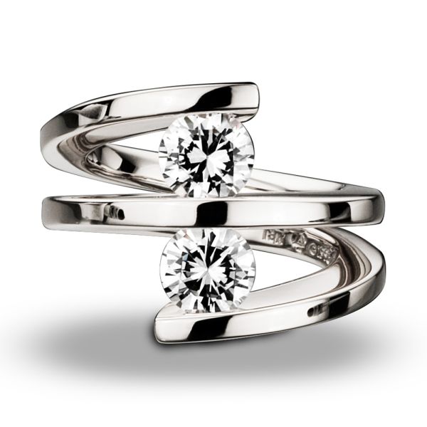 Tension set moissanite rings store