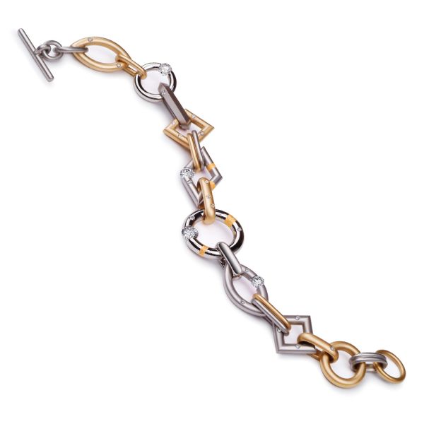 Kretchmer 18 Karat Long Jazz Bracelet Tension Set | TQ Diamonds