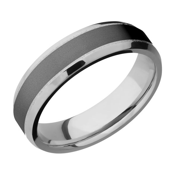 Lashbrook PF6B14(NS)/ZIRCONIUM Titanium Wedding Ring or Band TQ