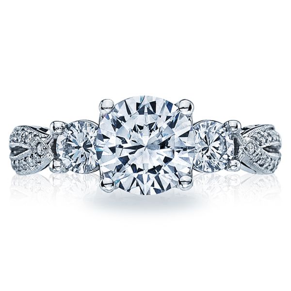 Tacori Platinum Simply Tacori Engagement Ring 2637RD65 TQ Diamonds