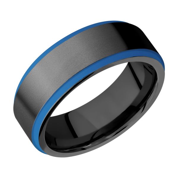 Lashbrook Z8FGE21EDGE/A/CERAKOTE Zirconium Wedding Ring or Band
