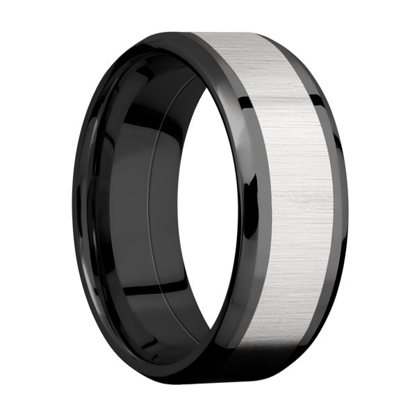 Lashbrook ZPF8B15(NS)/TITANIUM Zirconium Wedding Ring or Band | TQ