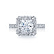 HT2520PR75 Tacori Crescent 18 Karat Engagement Ring