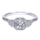 Gabriel 14 Karat Victorian Engagement Ring ER911715R0W44JJ