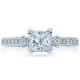 HT2430SM12X Platinum Tacori Classic Crescent Engagement Ring
