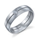 241004 Christian Bauer Platinum Diamond Wedding Ring / Band
