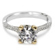 Tacori 18 Karat Simply Tacori Solitaire Engagement Ring 2561PKRD