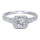 Gabriel 14 Karat Victorian Engagement Ring ER911896R0W44JJ