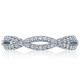 HT2528B Platinum Tacori Ribbon Diamond Wedding Ring