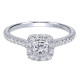 Gabriel 14 Karat Victorian Engagement Ring ER911792S1W44JJ