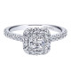 Gabriel 14 Karat Victorian Engagement Ring ER911861S0W44JJ