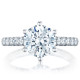 HT254625RD9 Platinum Tacori Petite Crescent Engagement Ring