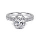 Tacori 18 Karat Dantela Engagement Ring 2620OVMDP