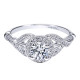 Gabriel 14 Karat Victorian Engagement Ring ER911884R2W44JJ