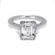 Tacori 18 Karat Dantela Engagement Ring 2620ECMD