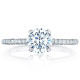 HT254515RD65 Platinum Tacori Petite Crescent Engagement Ring