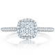 HT254715PR55 Platinum Tacori Petite Crescent Engagement Ring