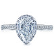 2620PS10X7P Platinum Tacori Dantela Engagement Ring