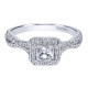 Gabriel 14 Karat Victorian Engagement Ring ER911869S0W44JJ