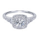 Gabriel 14 Karat Contemporary Engagement Ring ER911876R0W44JJ